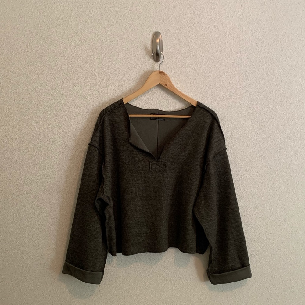 Urban Outfitters “Jax Inside Out Notch Neck Top”